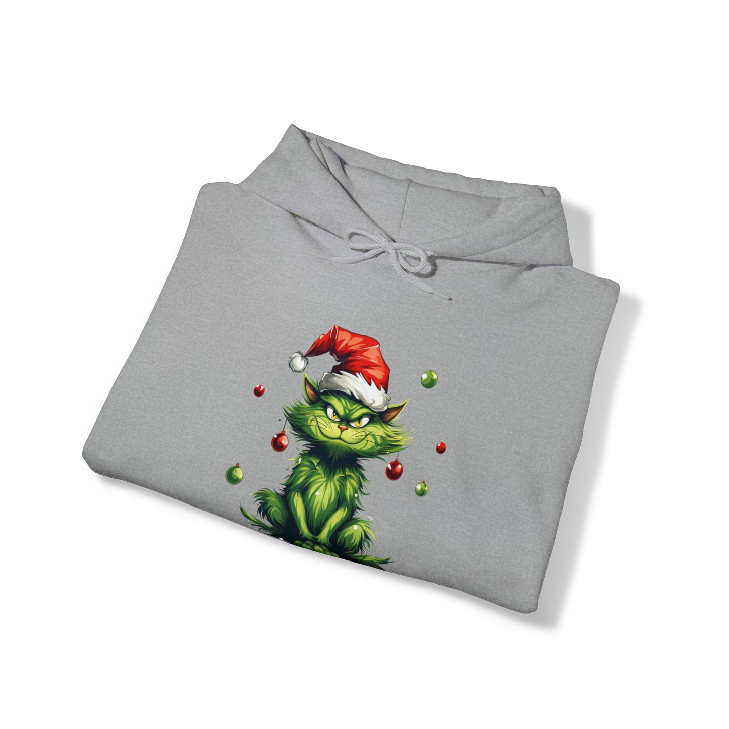 Christmas Cat Hoodie, Funny Cat Hoodie, Cute Pullover For Cat Lovers