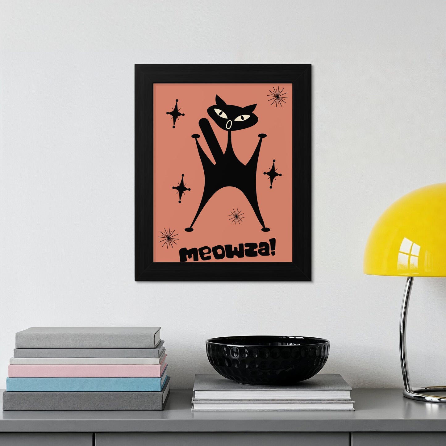 Meowza Cat Poster Art Print Fun Wall Product