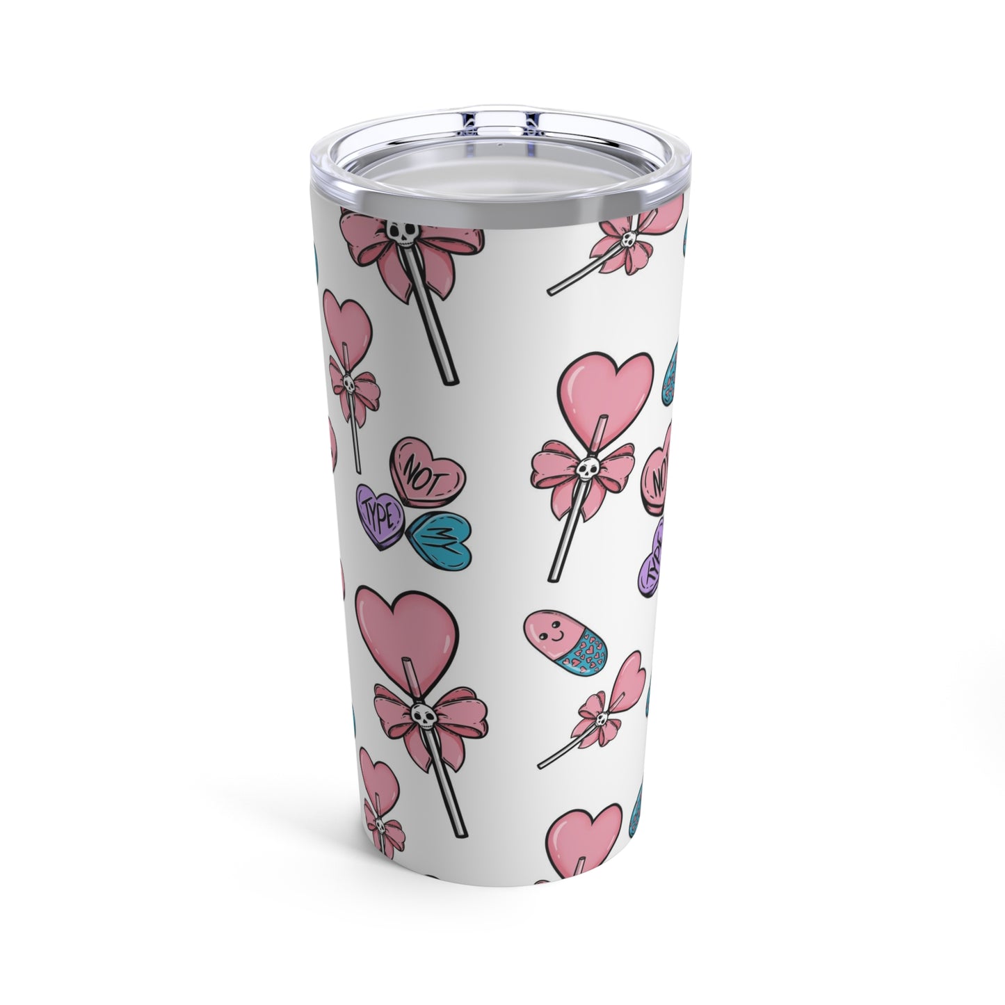 pastel goth valentine Day tumbler goth gifts