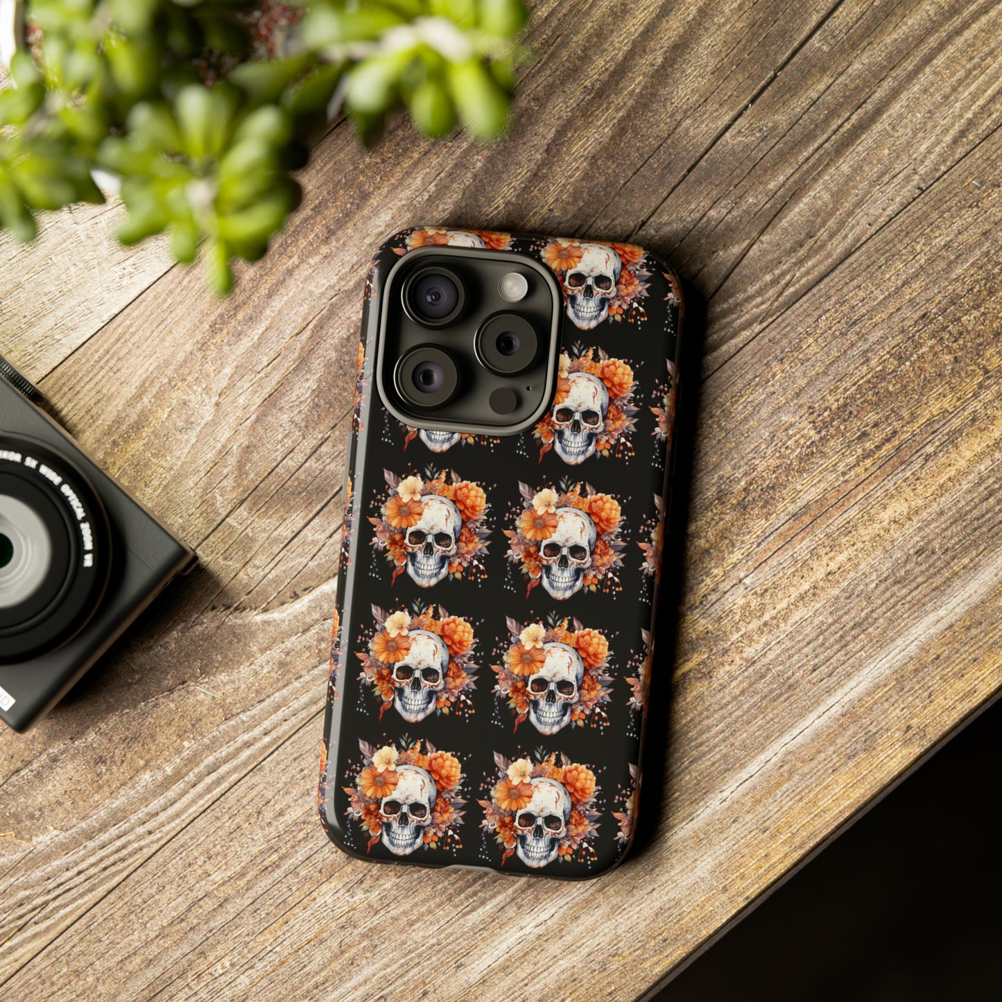 Skeleton iPhone Case, Goth Cell Phone Case, Halloween Skeleton Phone Case,