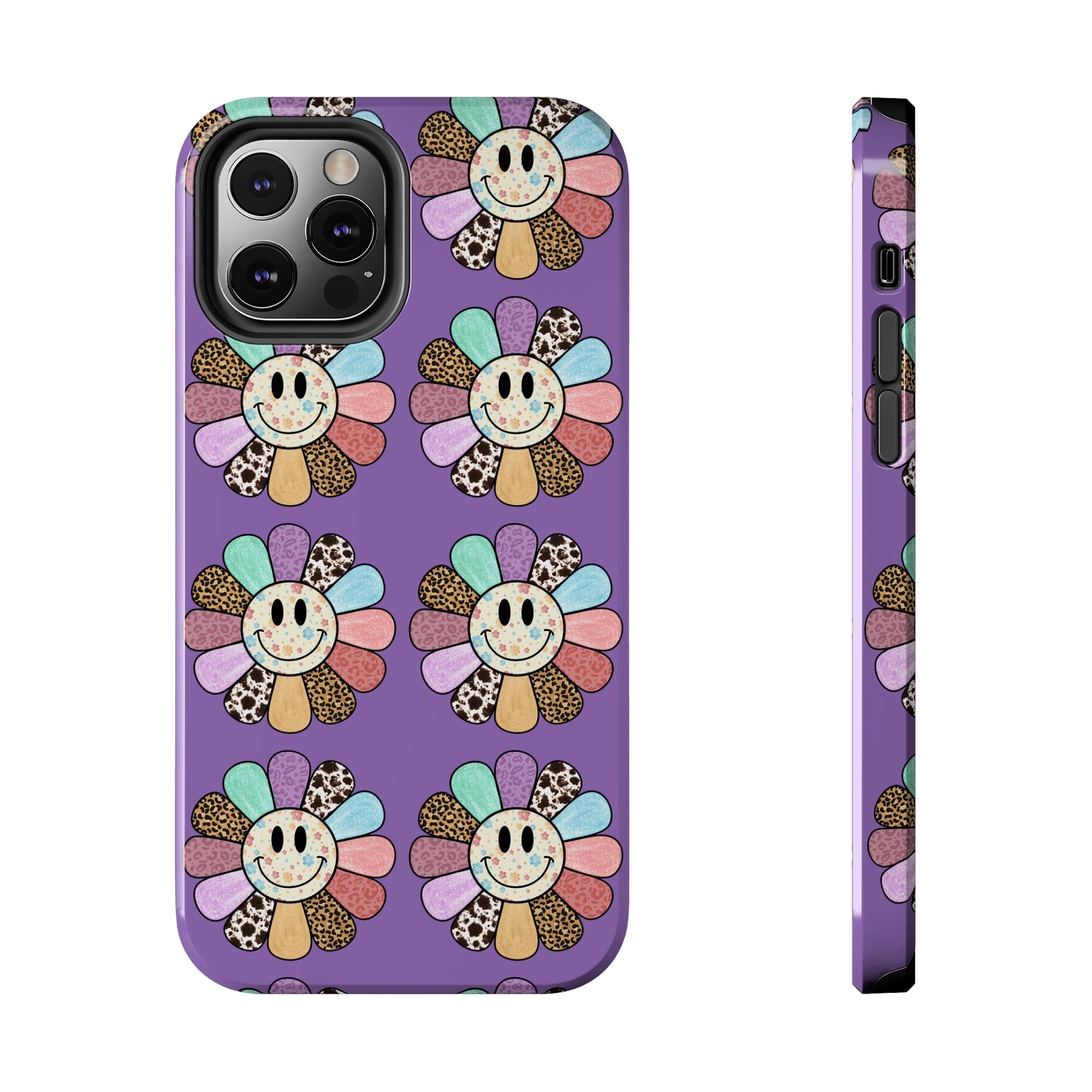 Smiley Face Retro Tough Phone Case, Cute Cool Trendy Biodegradable Phone Case