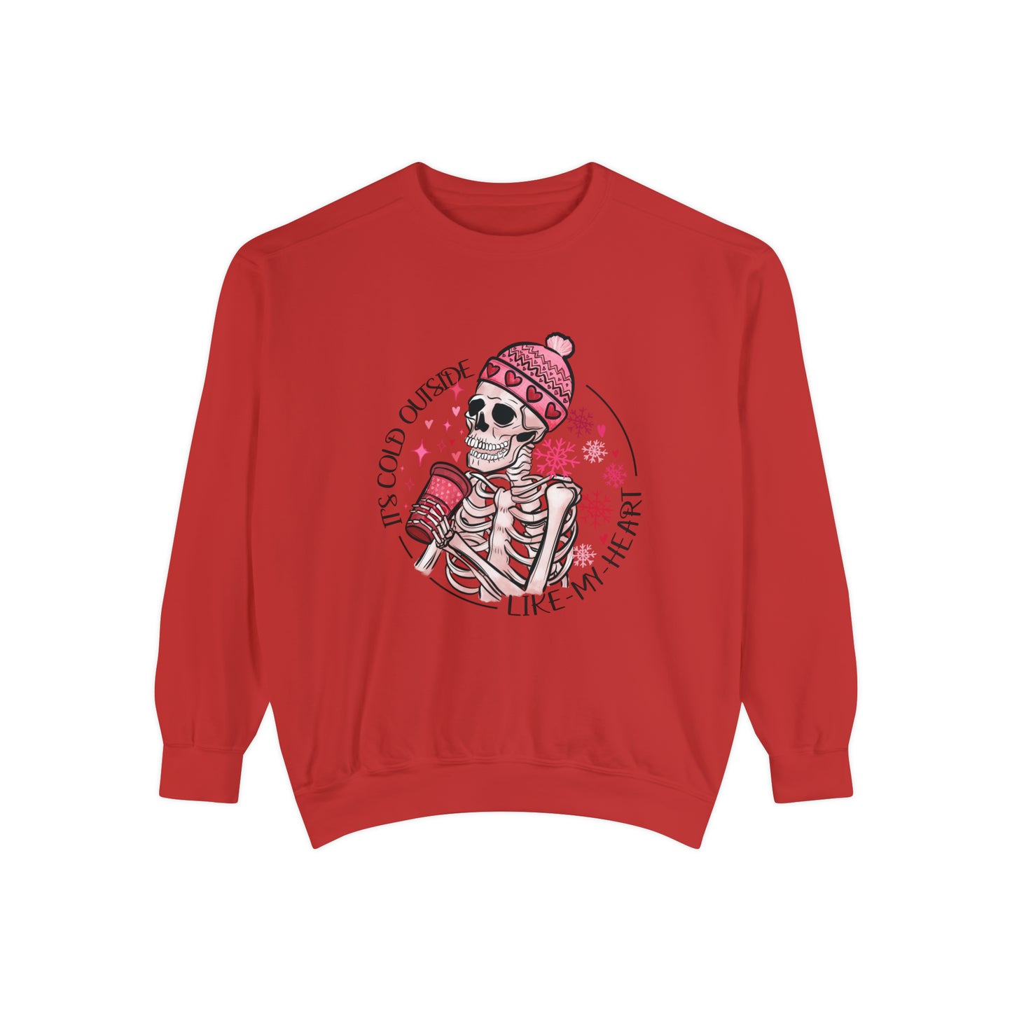 Valentine Skeleton Unisex Garment-Dyed Sweatshirt
