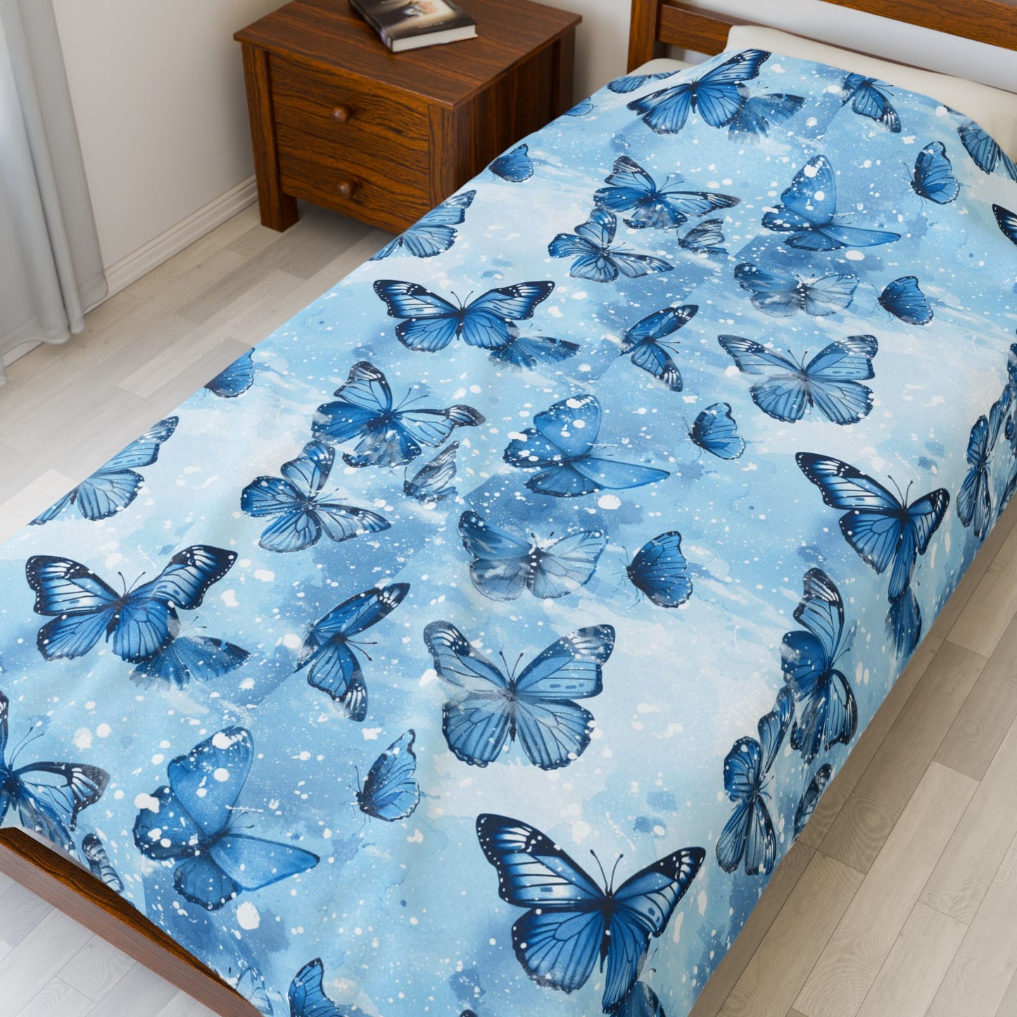 Cozy Butterfly Plush Blanket- Cute Butterfly Blanket Throw