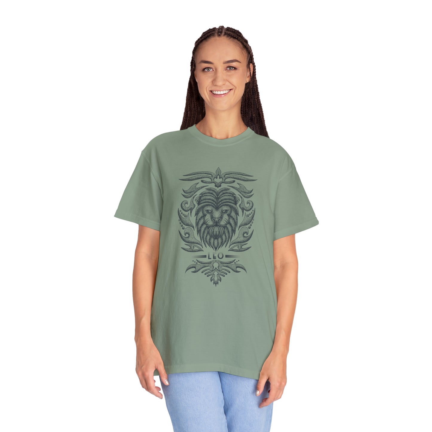 Comfort Colors Leo Vintage Shirt, Zodiac T-shirt, Leo Shirt Unisex Garment-Dyed T-shirt