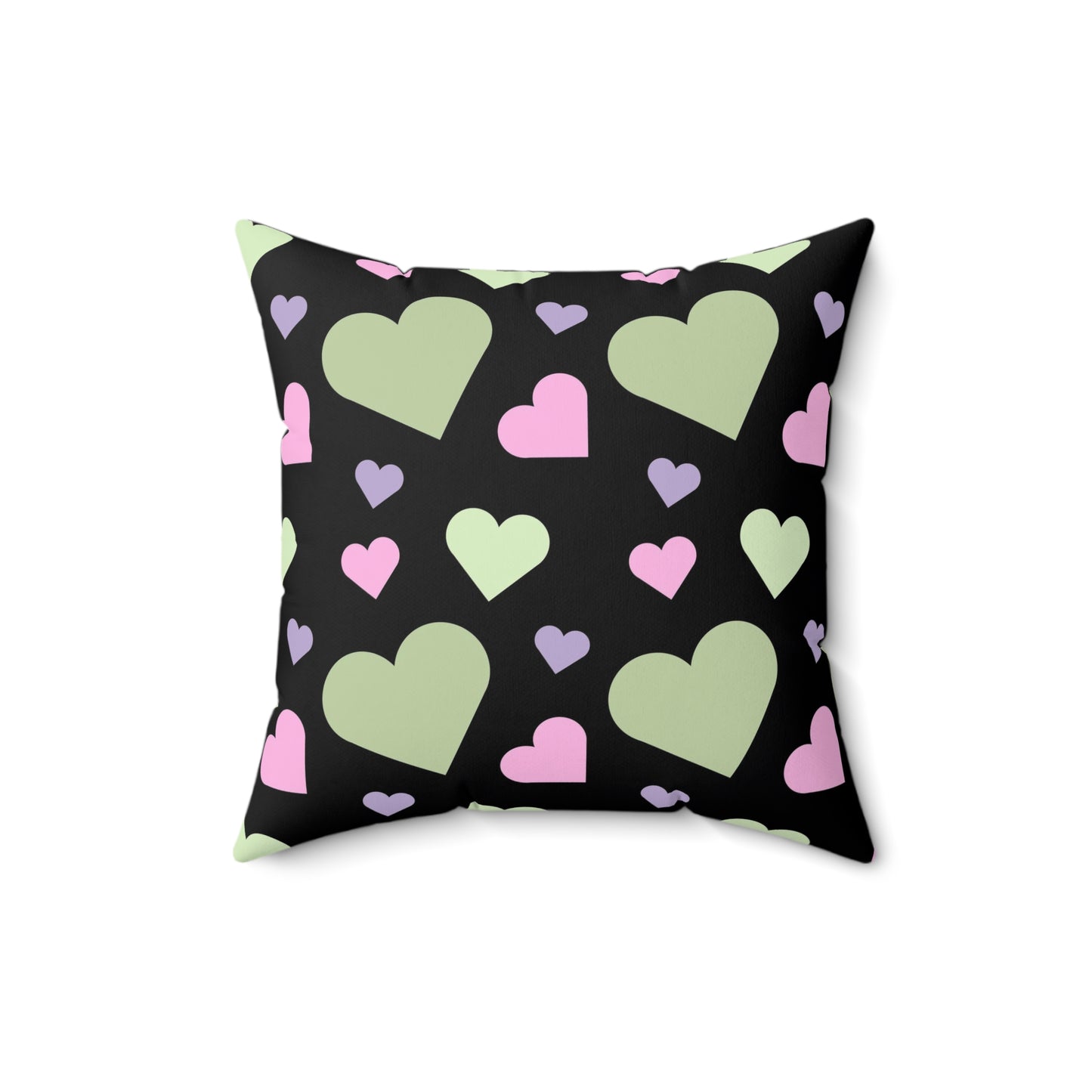 pastel heart decorative throw pillow and throw pillow cover goth decor