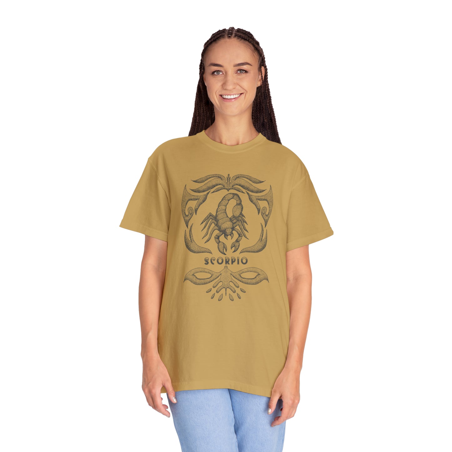 Comfort Colors Scorpio Vintage Shirt, Zodiac T-shirt, Leo Shirt Unisex Garment-Dyed T-shirt