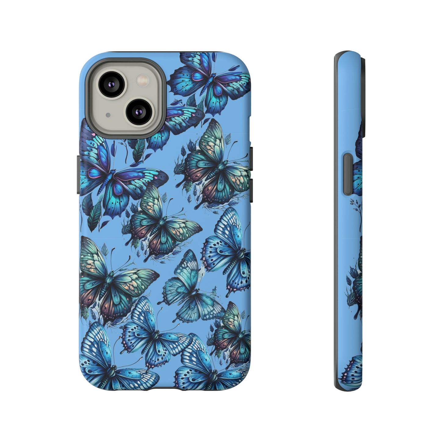 Blue Butterfly iPhone Case, Cute Cell Phone Case, Abstract Phone Case, iPhone Cover