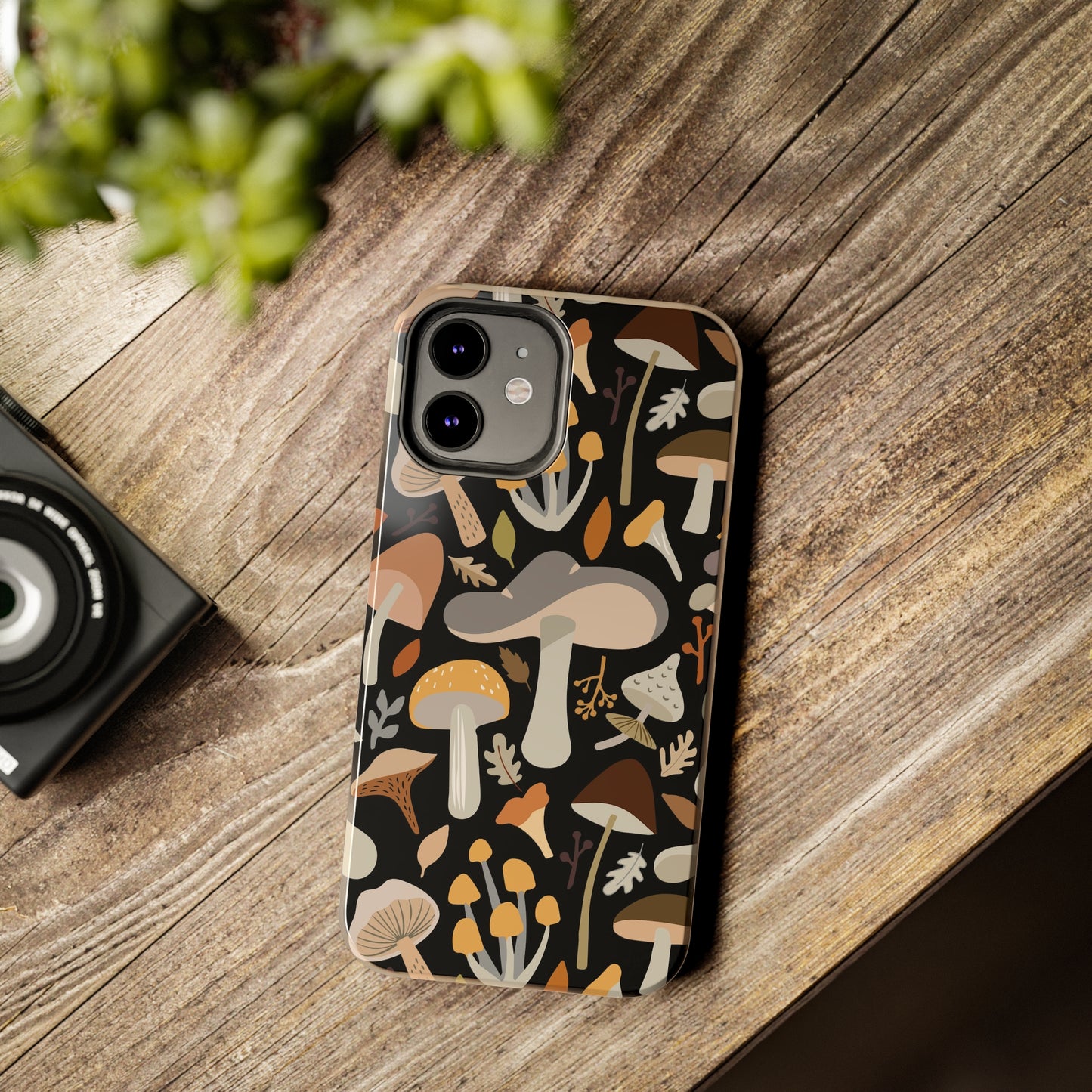 Mushroom Cell Phone Case, Boho Retro Cool Cute Tough Phone Cases