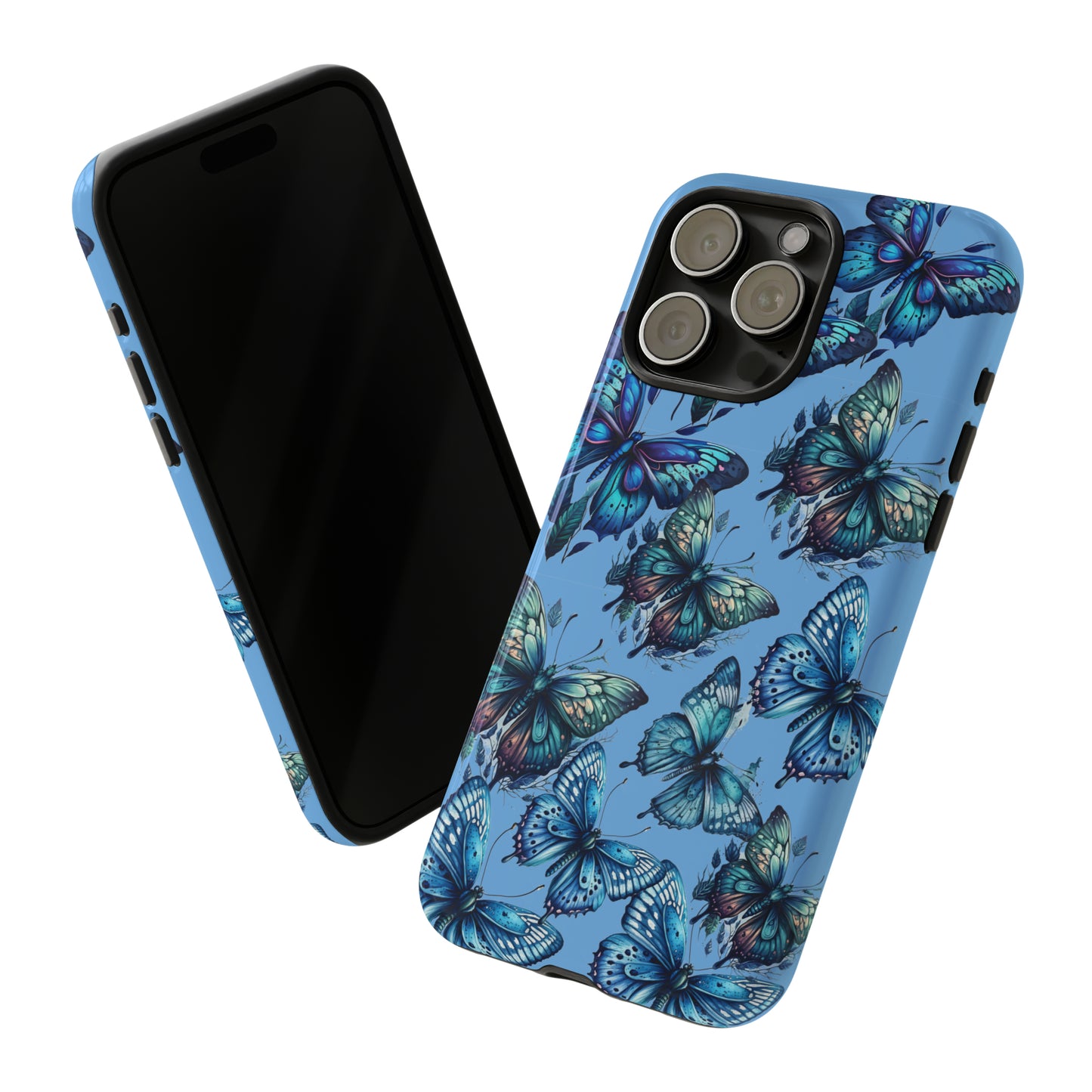 Blue Butterfly iPhone Case, Cute Cell Phone Case, Abstract Phone Case, iPhone Cover