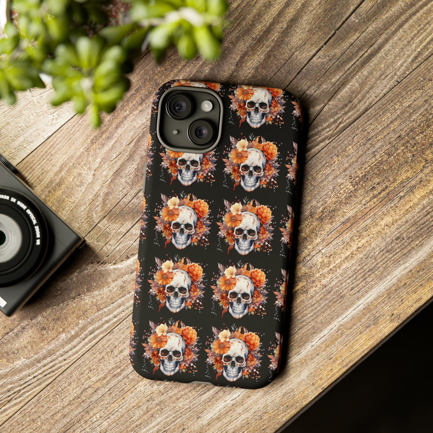 Skeleton iPhone Case, Goth Cell Phone Case, Halloween Skeleton Phone Case,