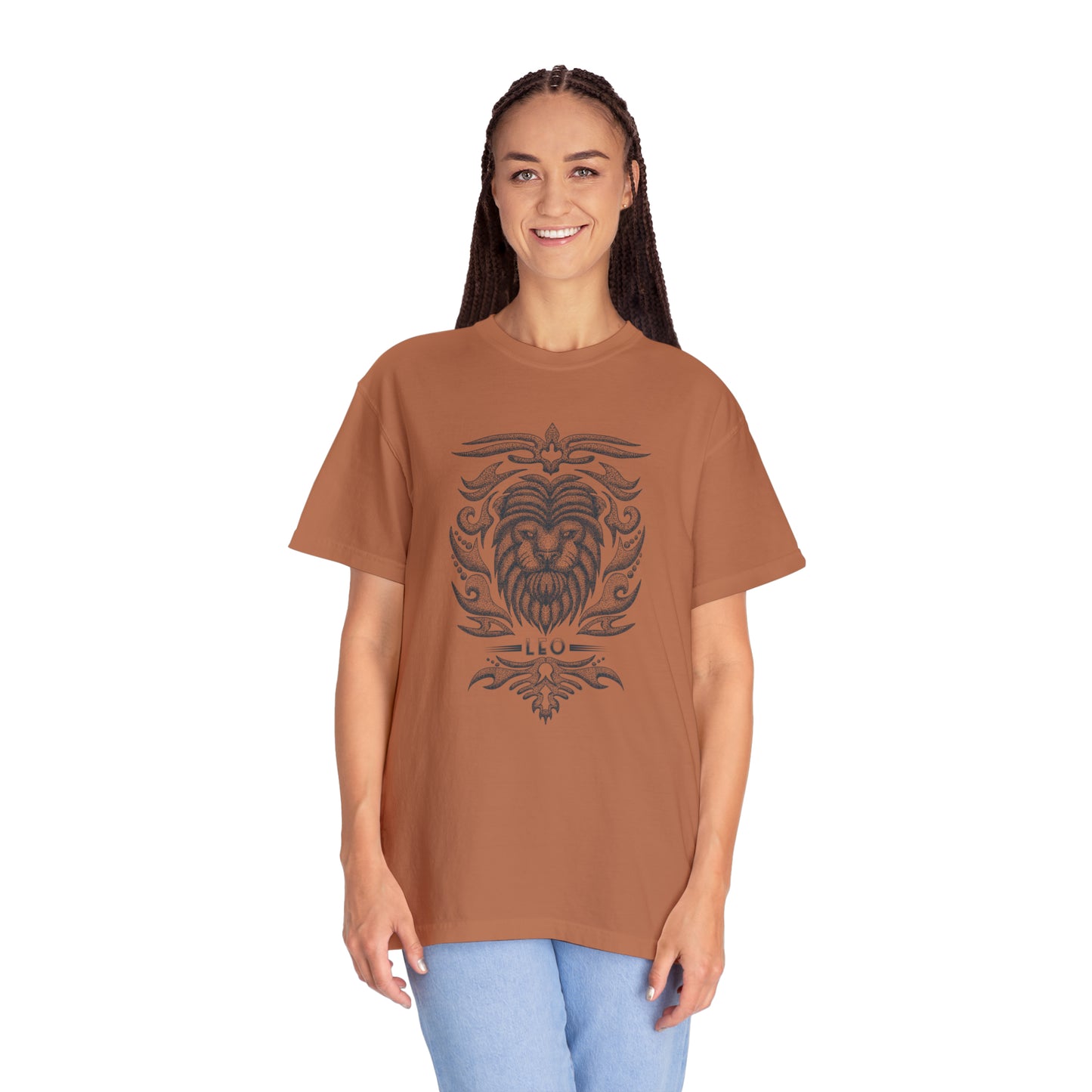 Comfort Colors Leo Vintage Shirt, Zodiac T-shirt, Leo Shirt Unisex Garment-Dyed T-shirt