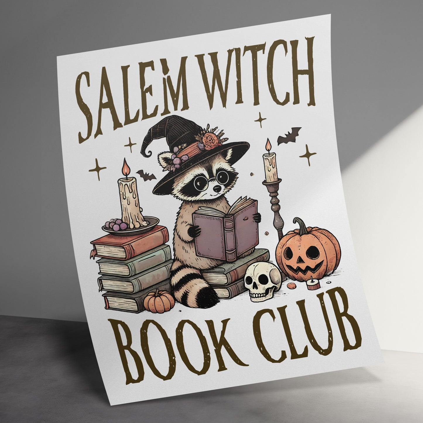 Salem Witch Book Club Illustrated Art Print product type