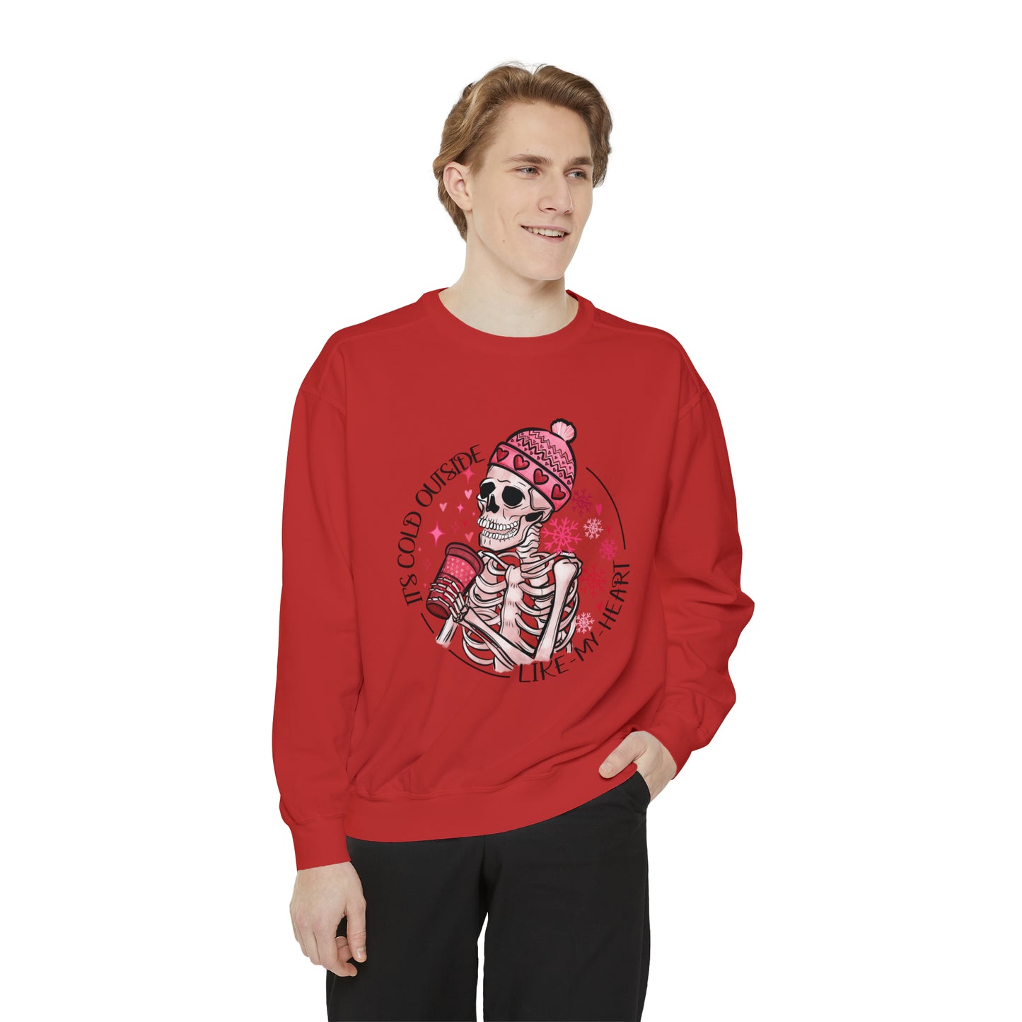Valentine Skeleton Unisex Garment-Dyed Sweatshirt