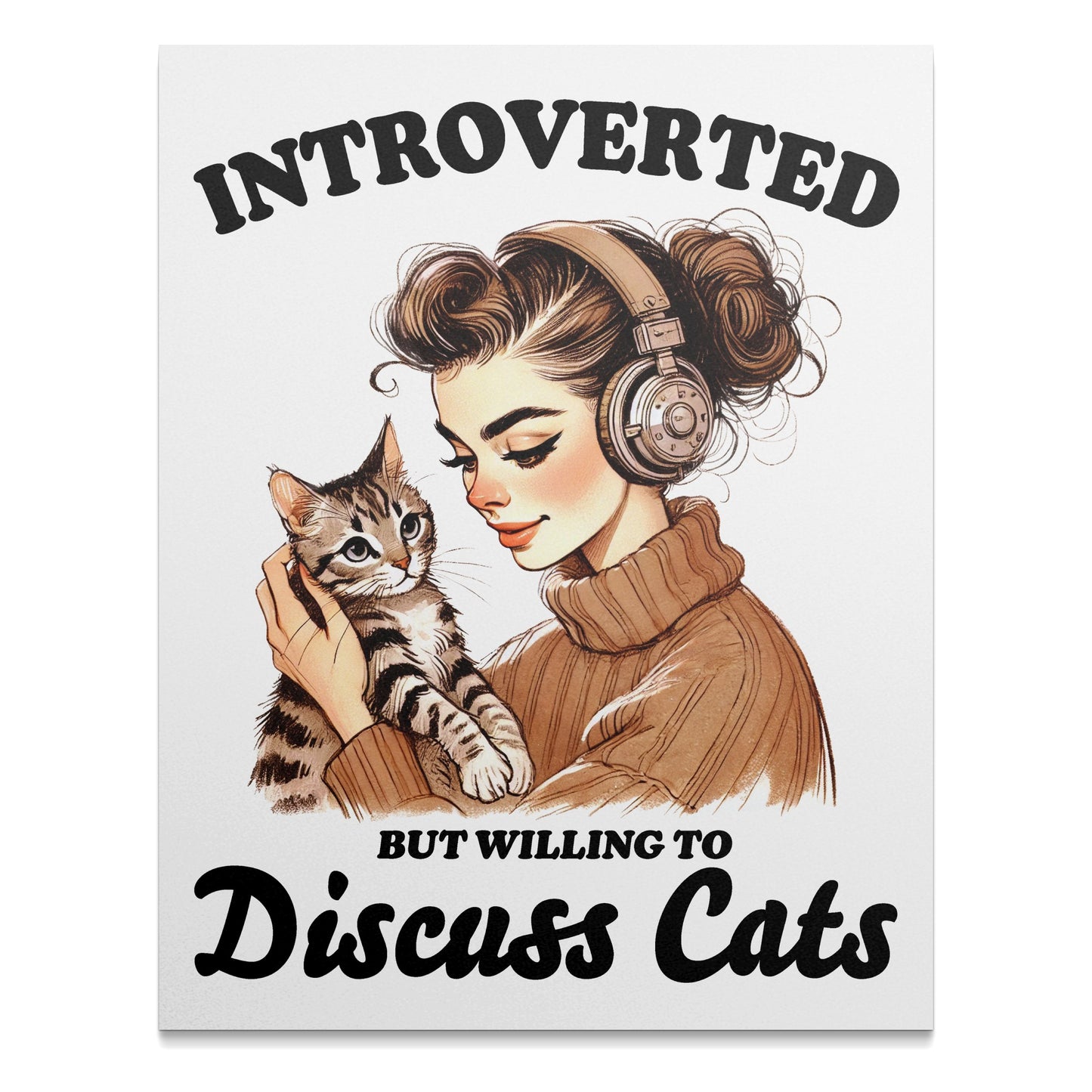 Introverted But Willing to Discuss Cats product type