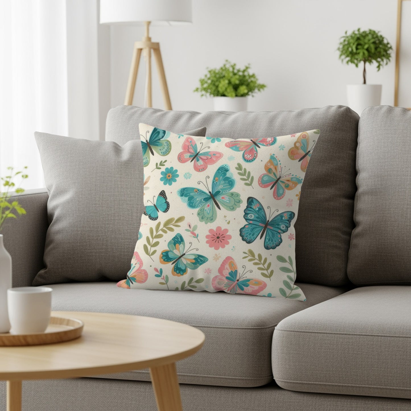 Beautiful Butterfly Decorative Couch Pillow product