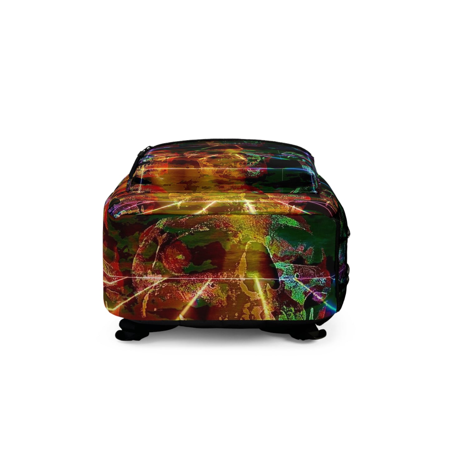 Abstract Skull Goth Backpack, School Backpack, Cool Travel Backpack, Backpack Aesthetics, Back To School