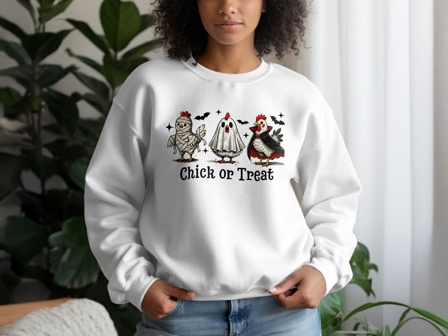 Halloween Chick or Treat Design Sweatshirt product