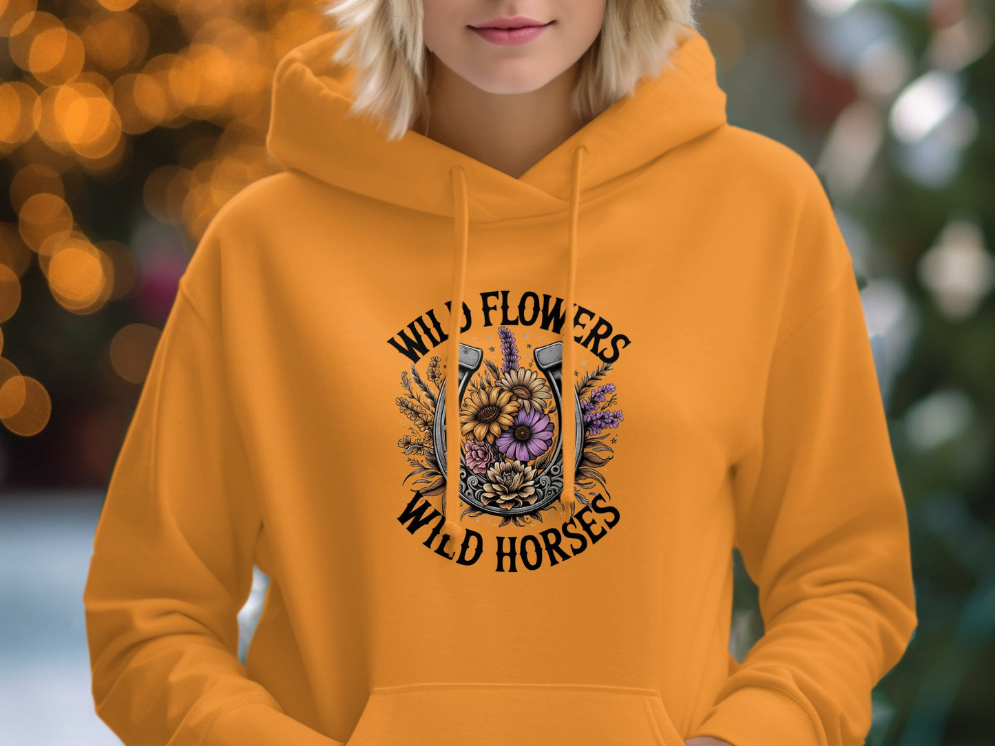 Wild Flowers Wild Horses Graphic Hoodie product