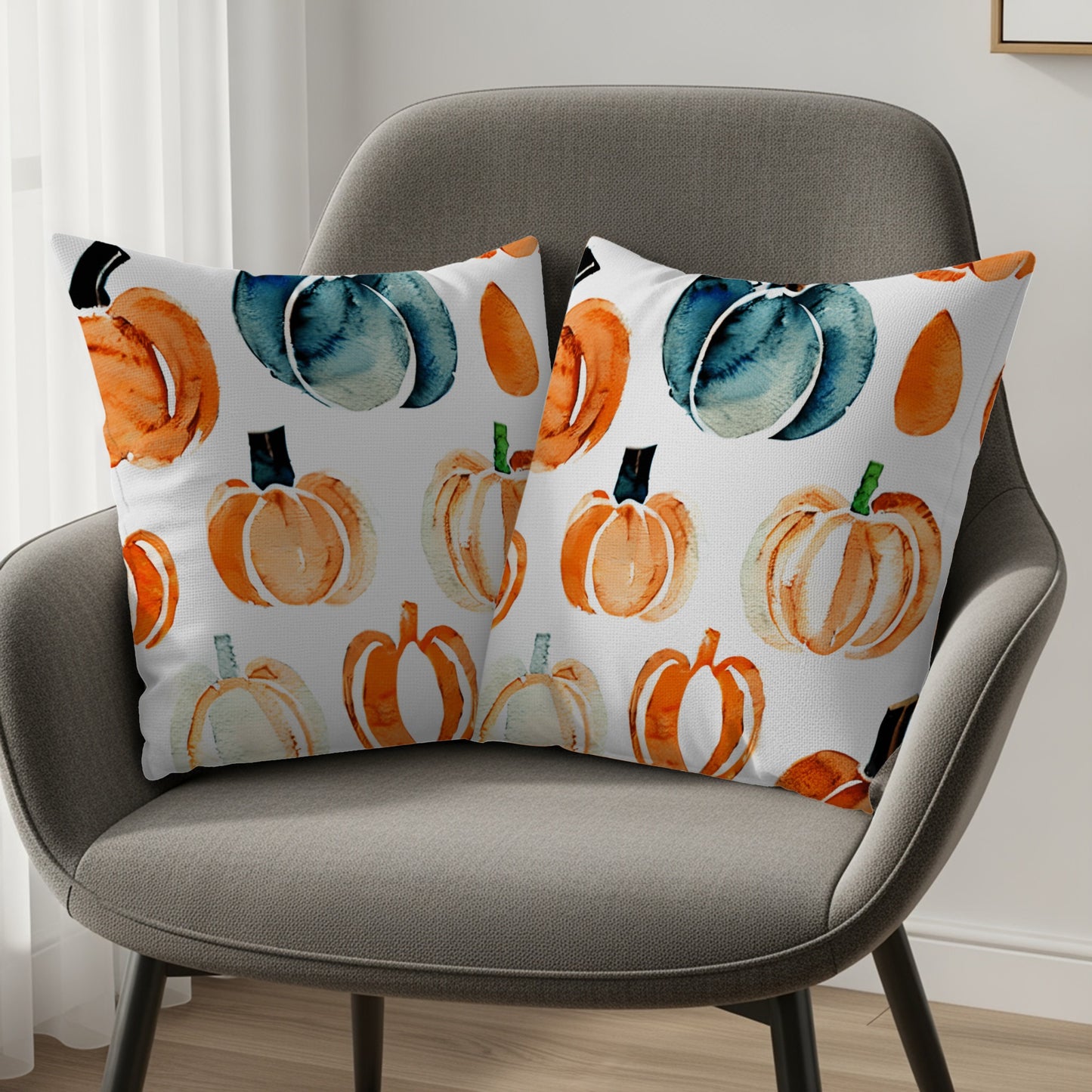 Colorful Pumpkin Patterned Pillow product