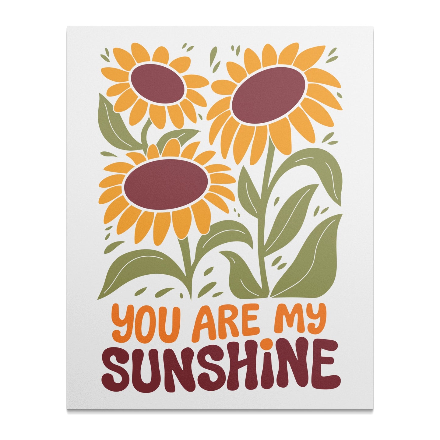 You Are My Sunshine Sunflower Themed Wall Art product