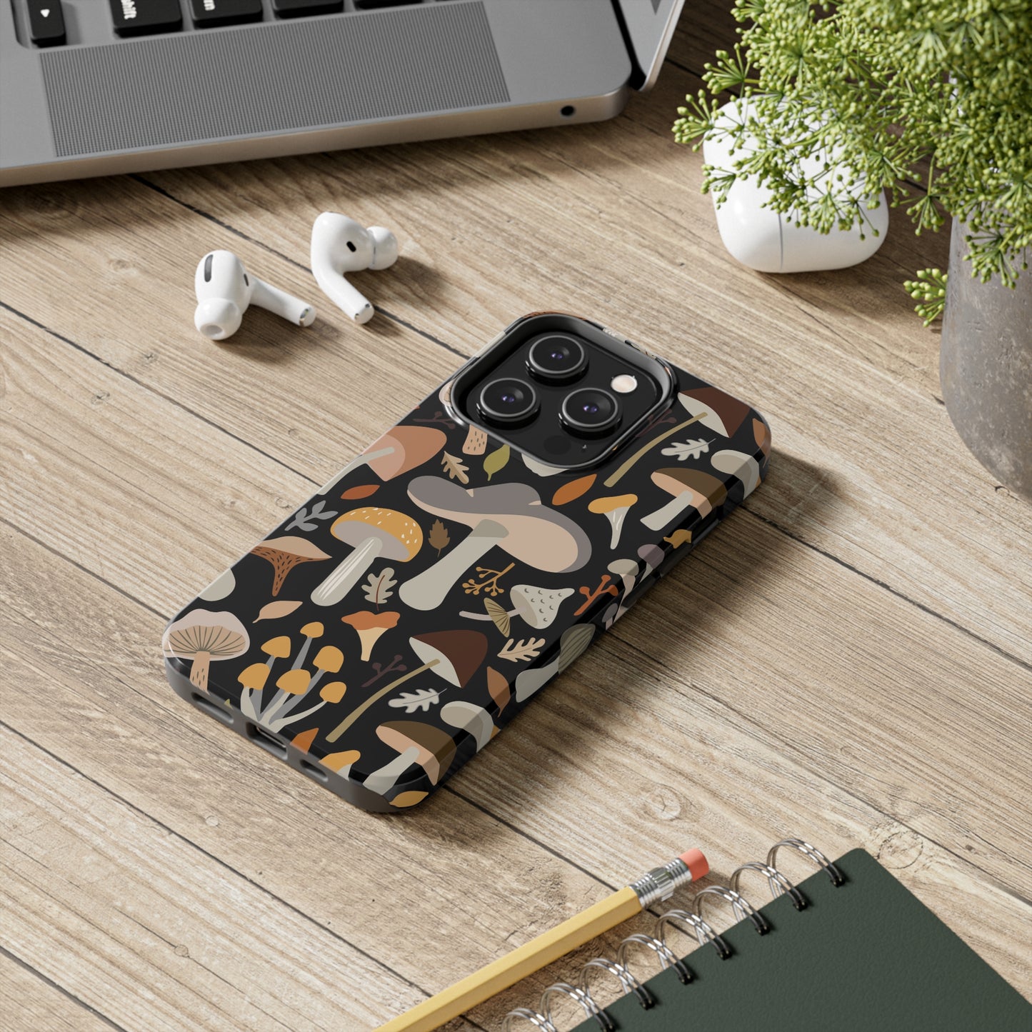 Mushroom Cell Phone Case, Boho Retro Cool Cute Tough Phone Cases