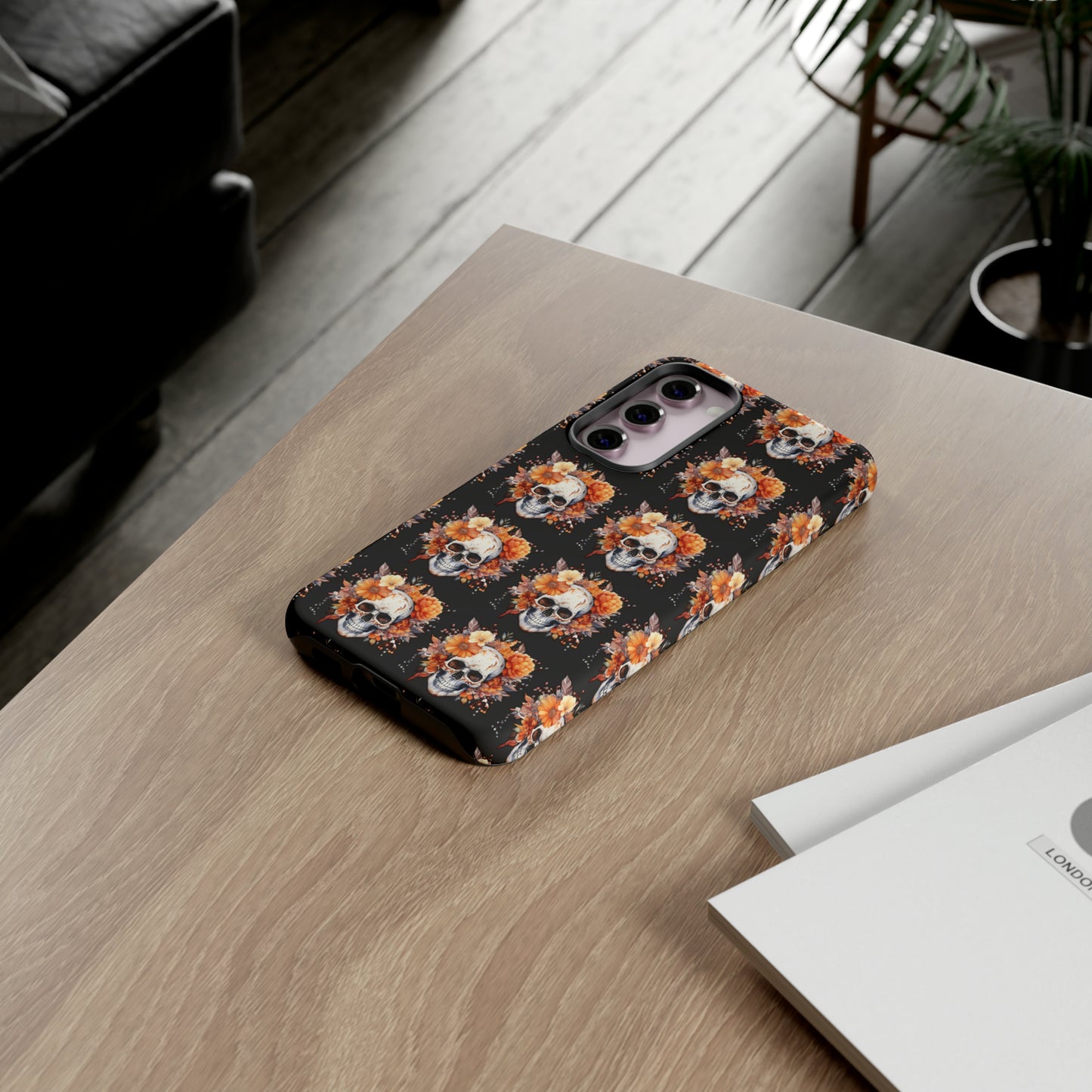 Skeleton iPhone Case, Goth Cell Phone Case, Halloween Skeleton Phone Case,
