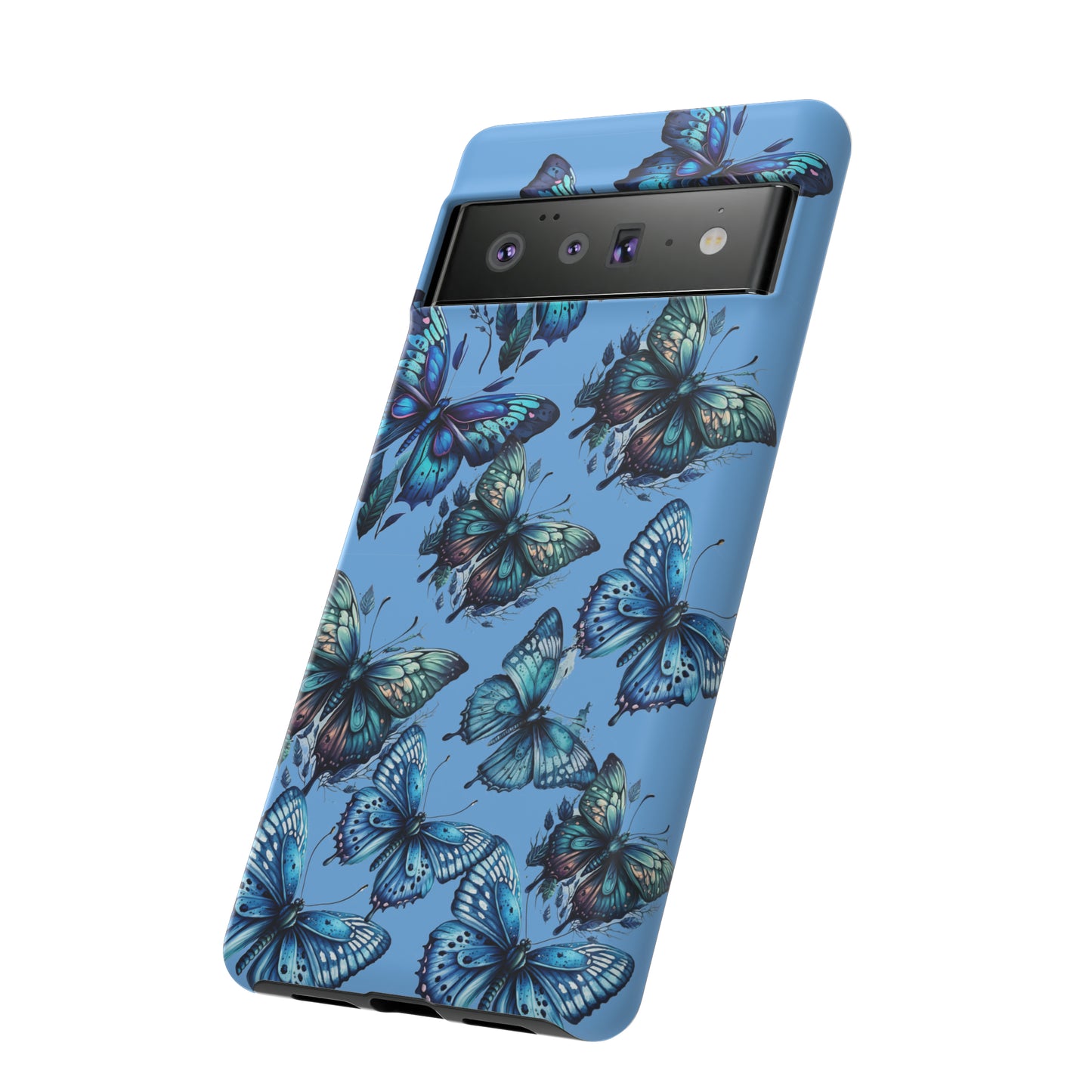 Blue Butterfly iPhone Case, Cute Cell Phone Case, Abstract Phone Case, iPhone Cover