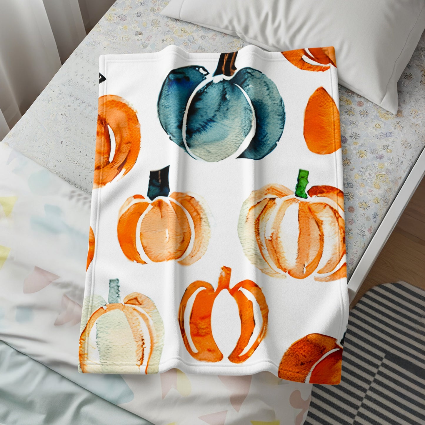 Colorful Pumpkin Design Cozy Blanket product