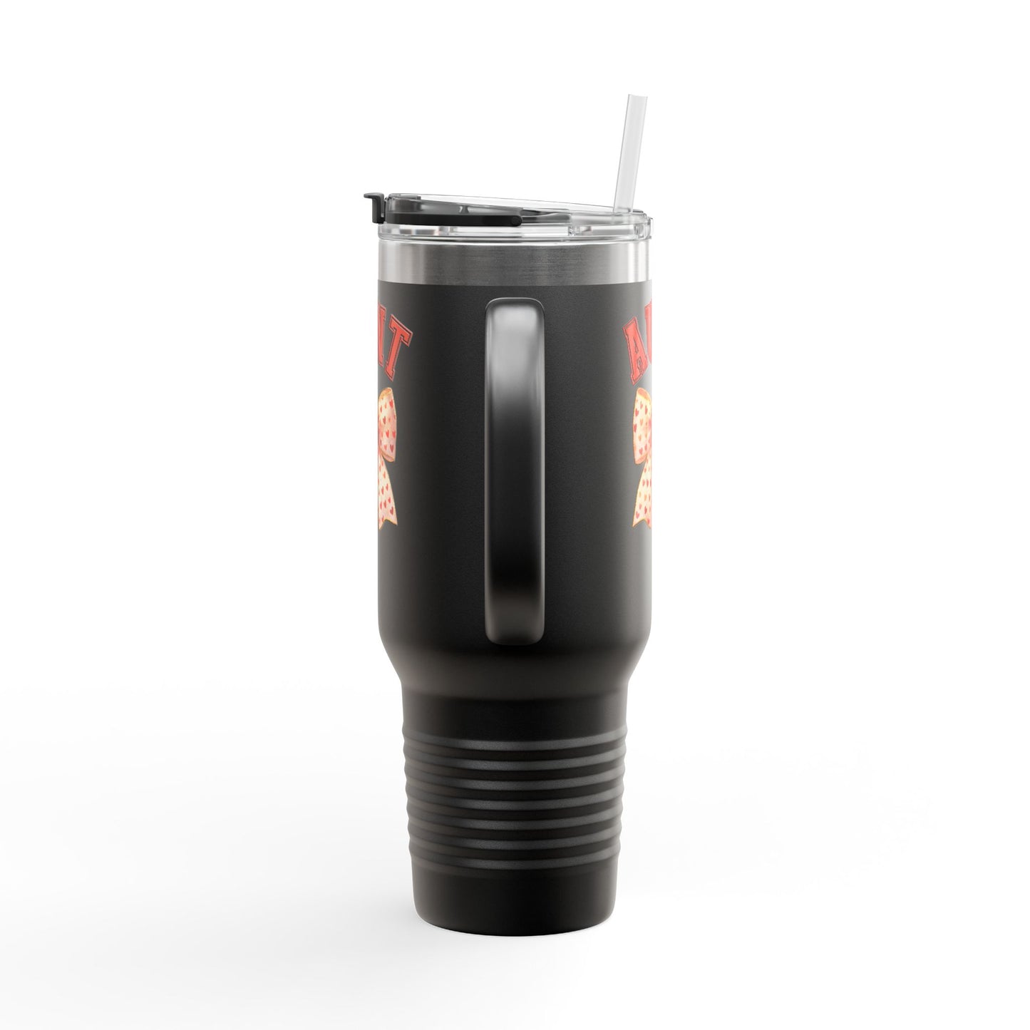 Aunt Coquette Stlye Insulated Travel Mug, Coquette Bow Coffee Tumbler, 40oz Stainless Steel