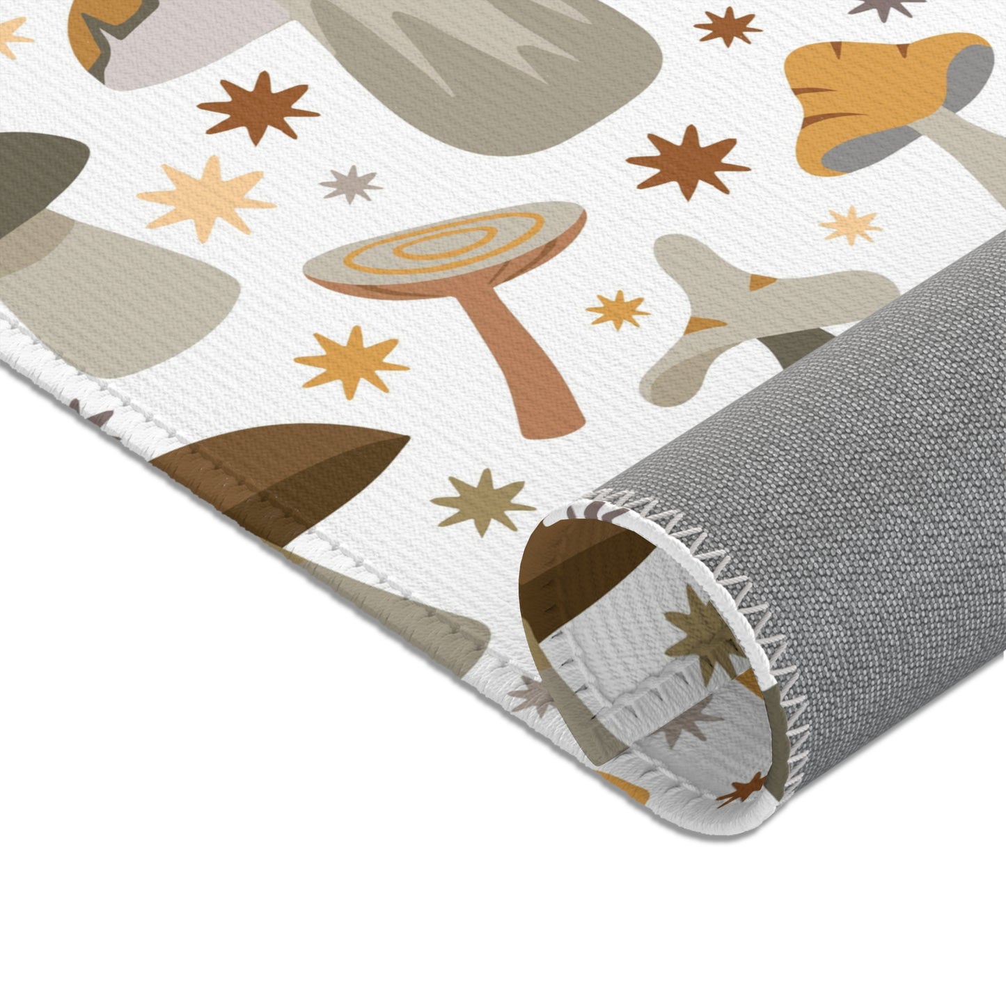 Mushroom Area Rug, Boho Room Decor, Minimalist Rug, Cute Rug, Unique Accent Rug