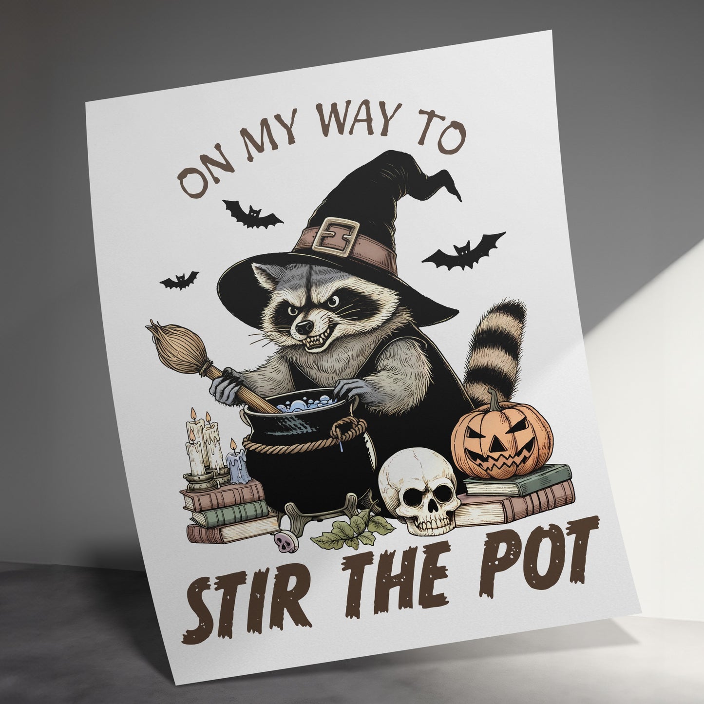 On My Way To Stir The Pot Halloween Poster product