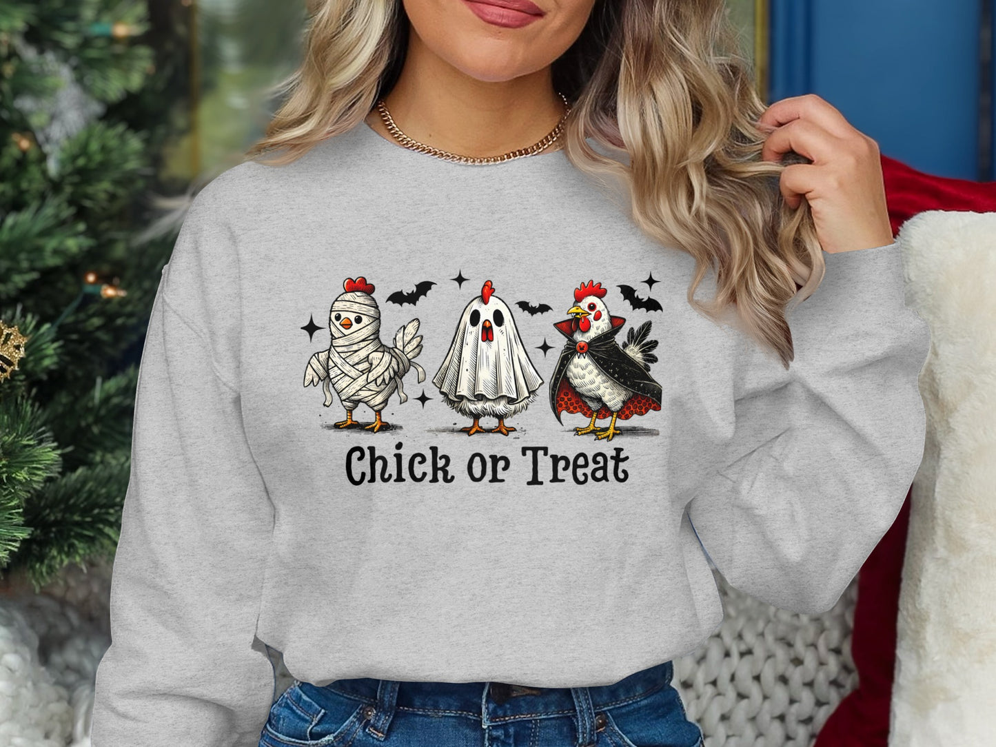 Cute Halloween Chick or Treat Sweatshirt product