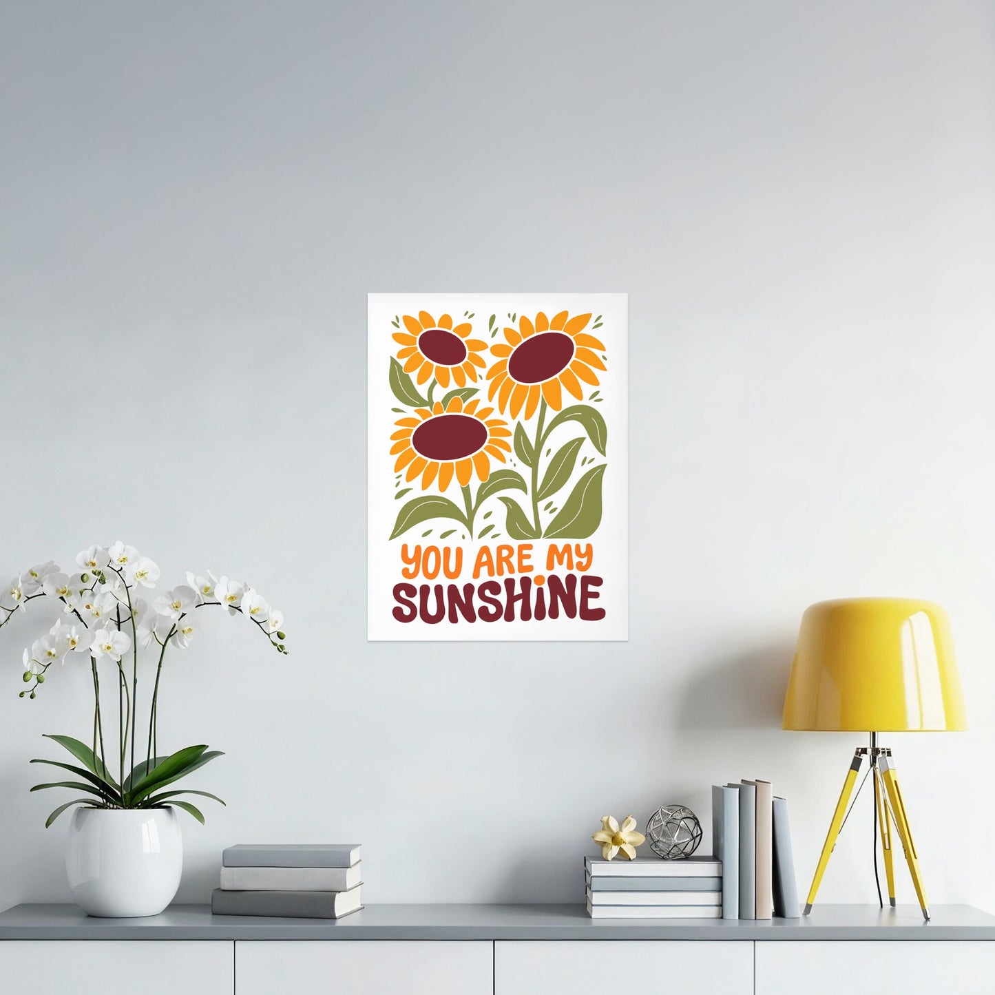 You Are My Sunshine Sunflower Wall Art Print product type