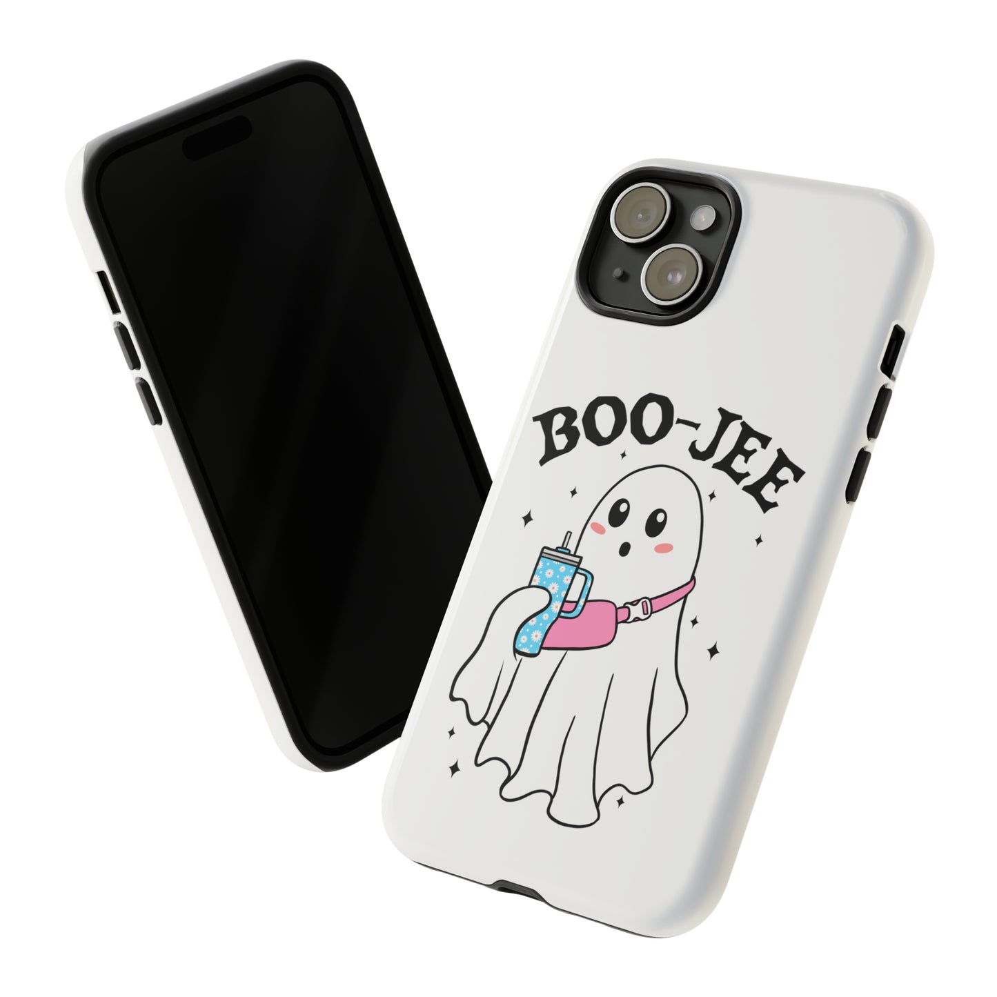 Boo Jee Ghost Phone Case, Halloween Cell Phone Case, Cute iPhone 15 Case