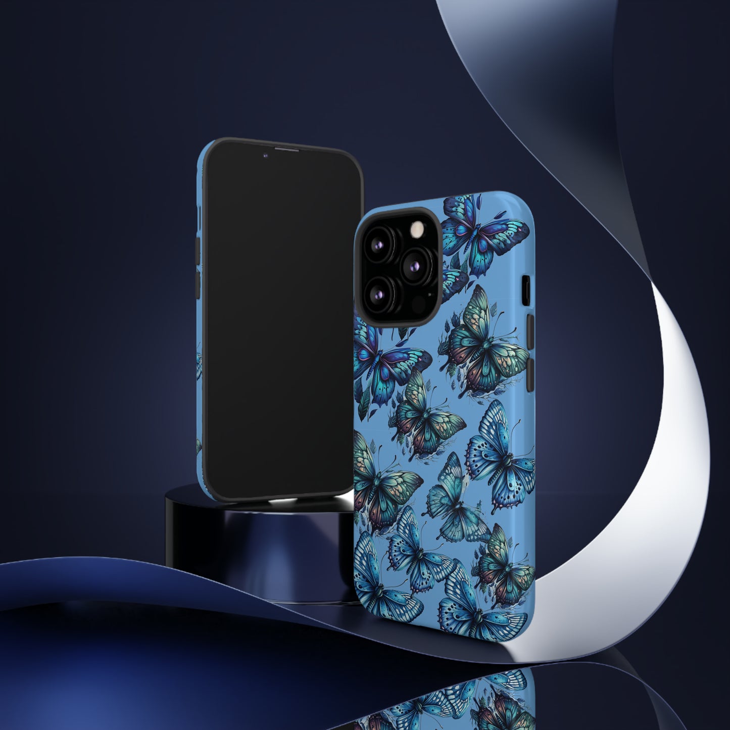 Blue Butterfly iPhone Case, Cute Cell Phone Case, Abstract Phone Case, iPhone Cover