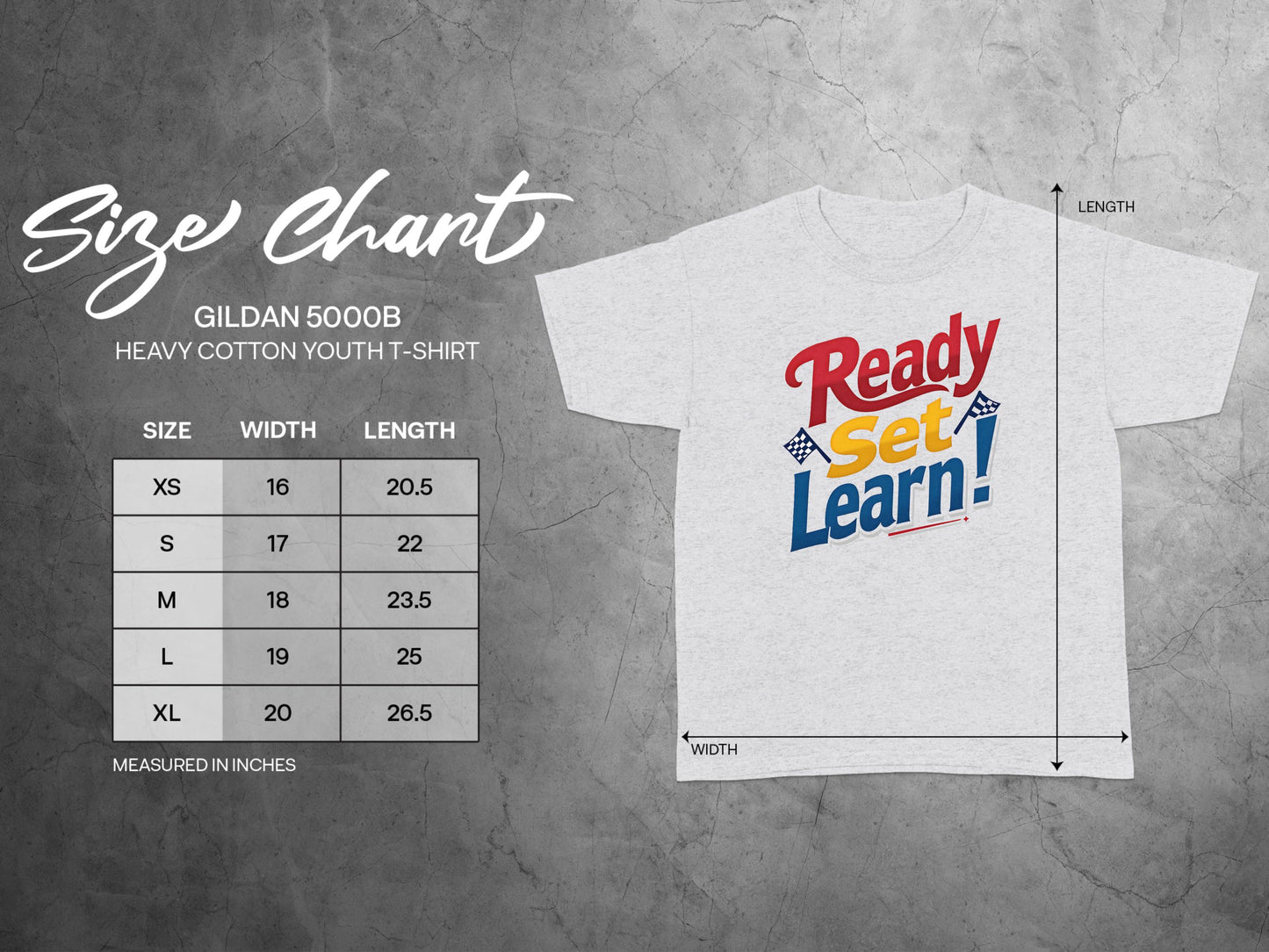 Ready Set Learn Graphic Printed Youth T-shirt product type
