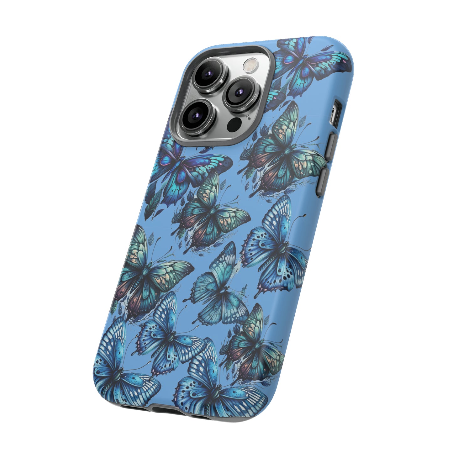 Blue Butterfly iPhone Case, Cute Cell Phone Case, Abstract Phone Case, iPhone Cover