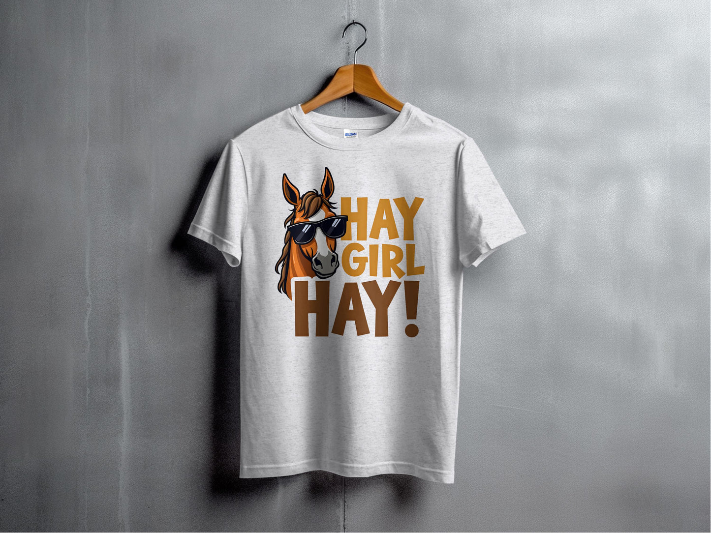 Hay Girl Hay Horse With Sunglasses T-Shirt product