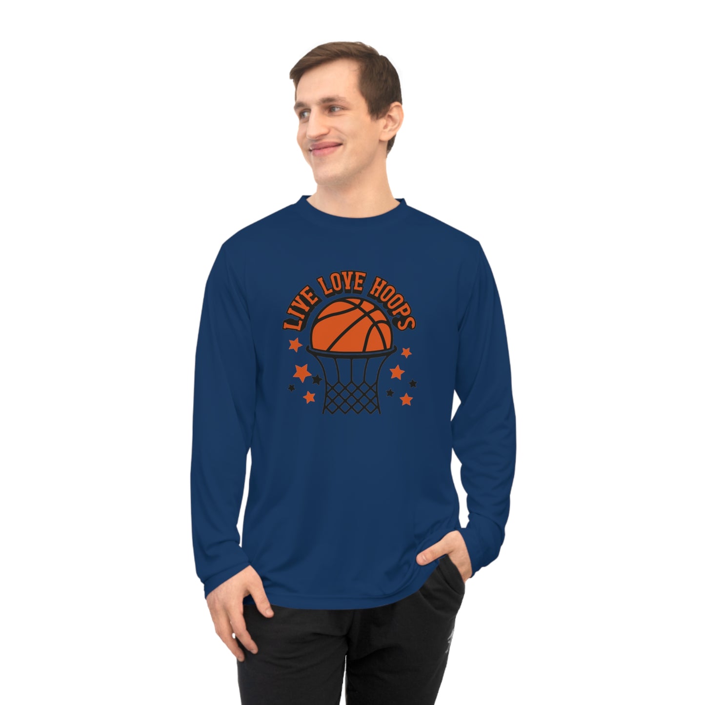 Basketball Shirt, Basketball Mom, Dad, Game Day Shirt, Sports T-shirt, Unisex Performance Long Sleeve Shirt