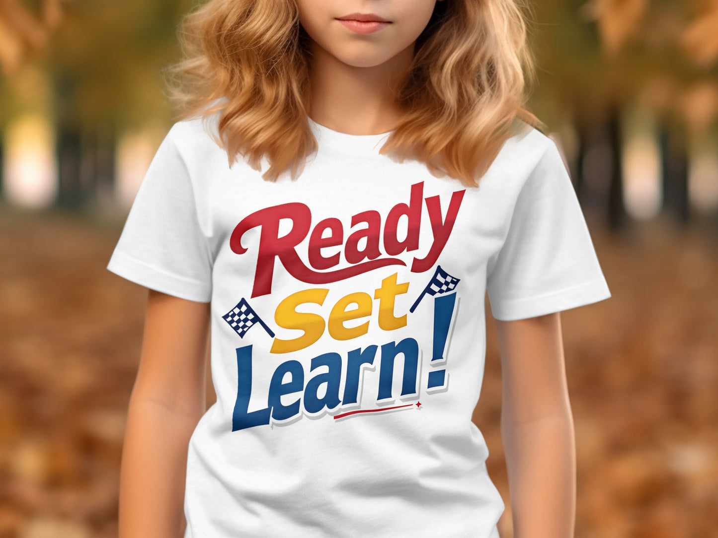 Ready Set Learn Colorful Motivational T-Shirt product