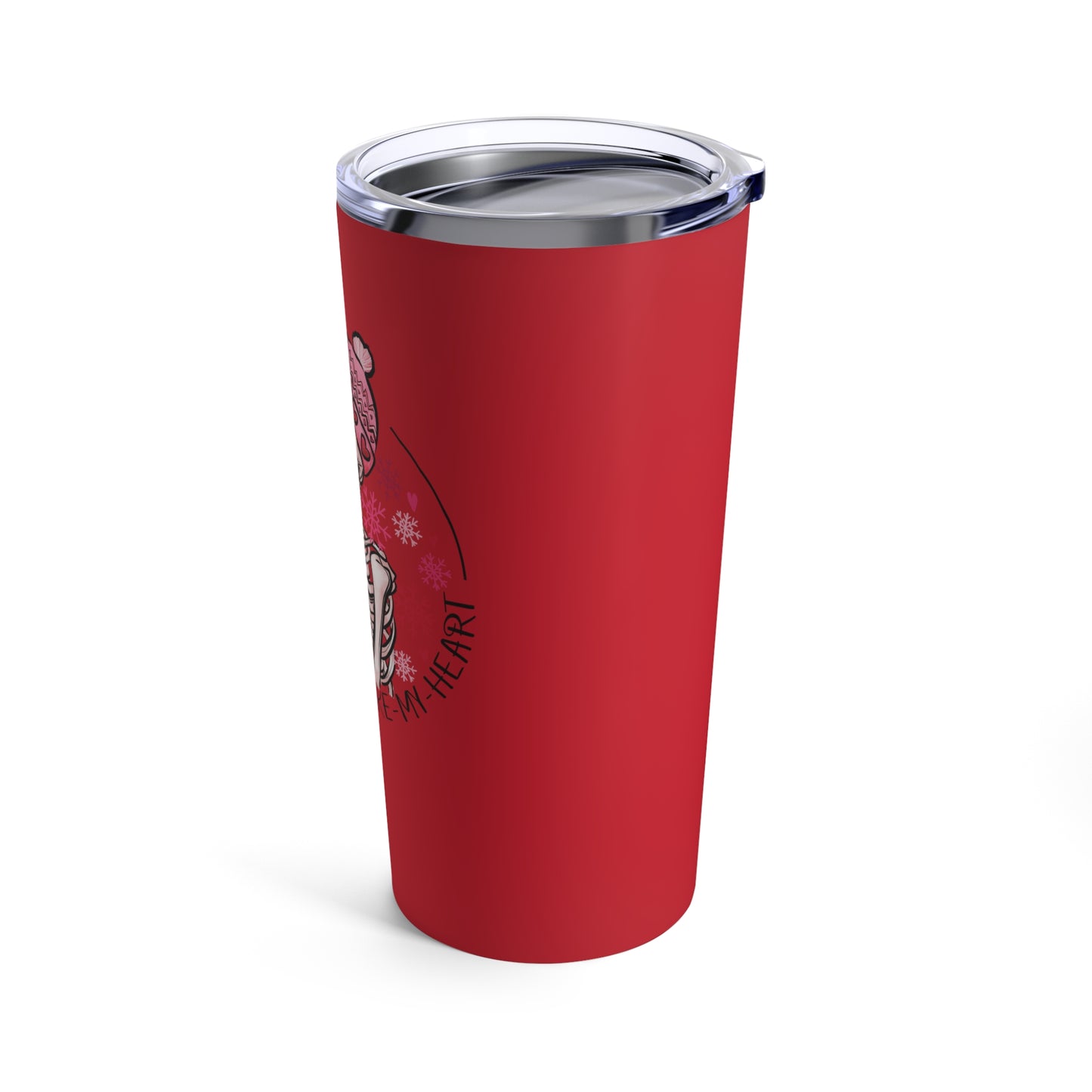 Skeleton Valentine Tumbler 20oz Romantic Goth Red Travel Tumbler Gift
