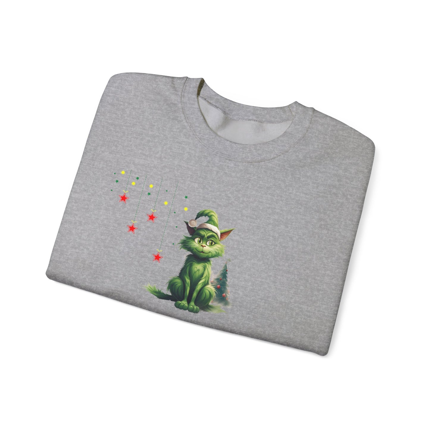 Funny Christmas Cat Sweatshirt - Christmas Crewneck- Holiday Sweatshirt