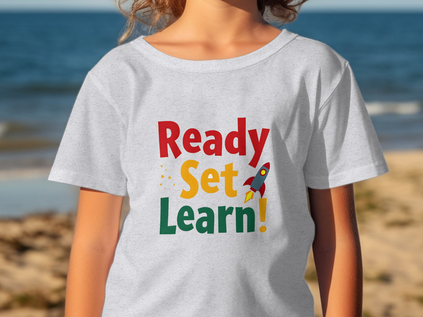 Ready Set Learn Rocket Design T-Shirt product type