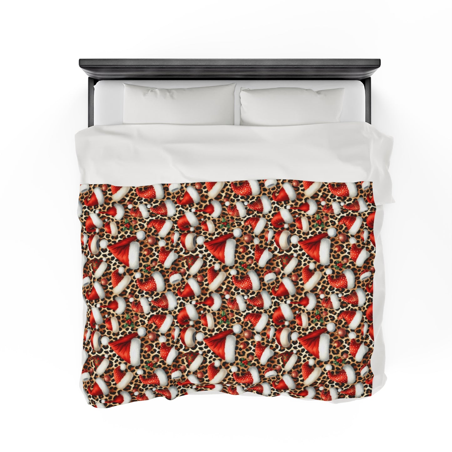 Leopard Christmas Throw Blanket Couch Cozy Christmas Blanket