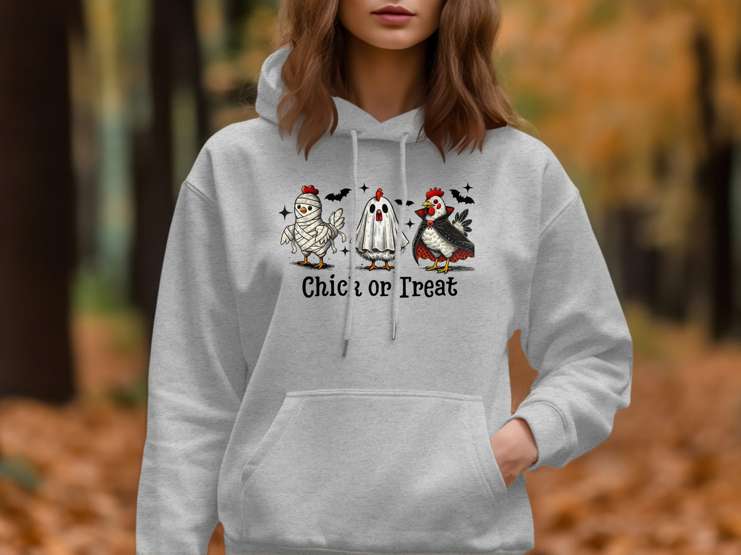 Chic or Treat Halloween Chickens Hoodie product