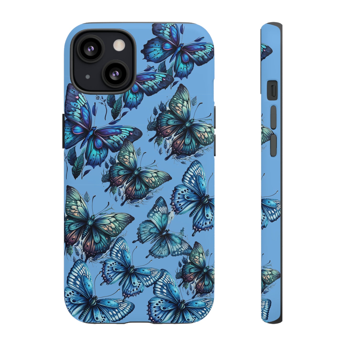 Blue Butterfly iPhone Case, Cute Cell Phone Case, Abstract Phone Case, iPhone Cover