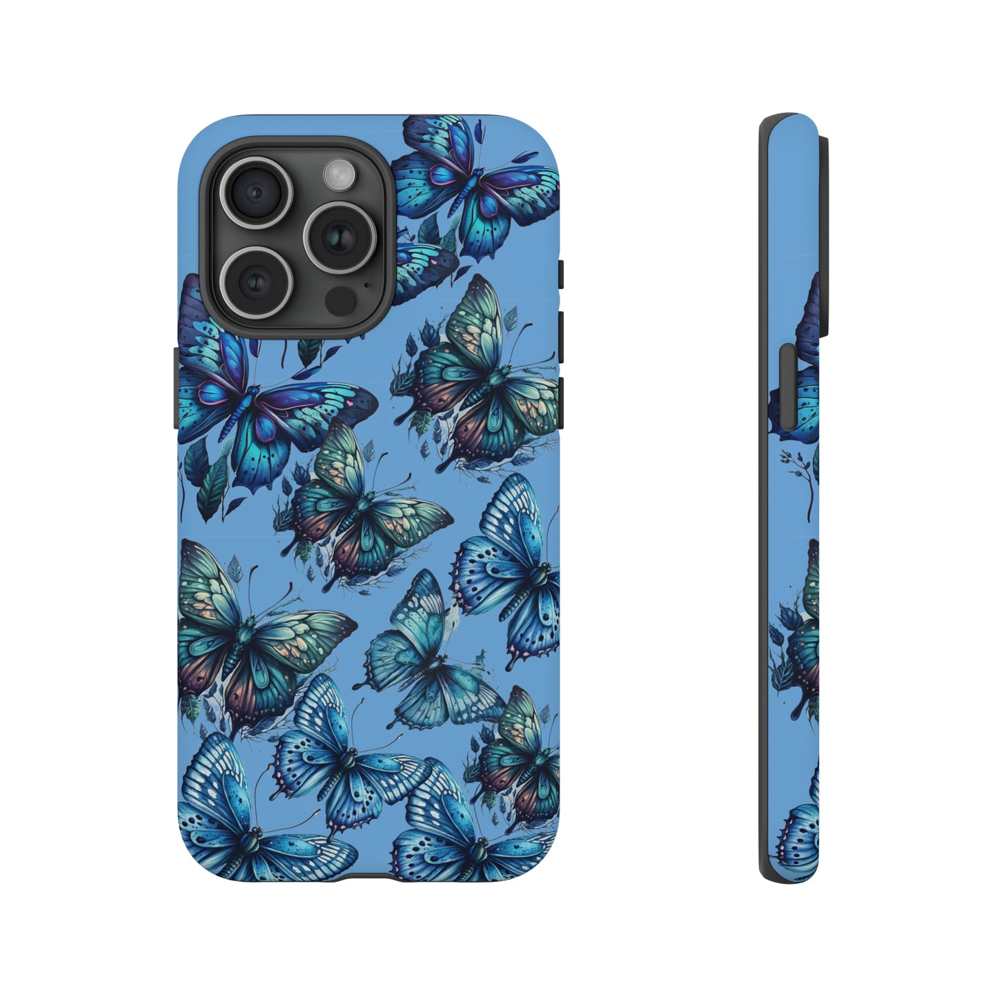 Blue Butterfly iPhone Case, Cute Cell Phone Case, Abstract Phone Case, iPhone Cover
