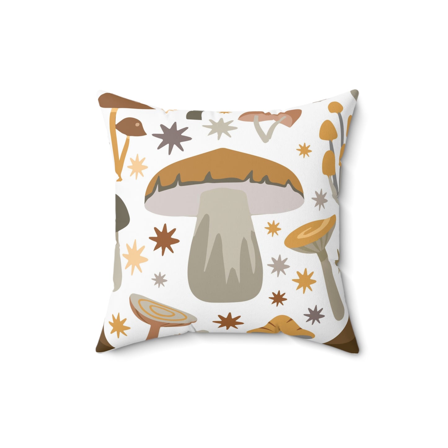 Mushroom Decorate Throw Pillow for Couch Decorative Throw Pillow Cover Square Pillow