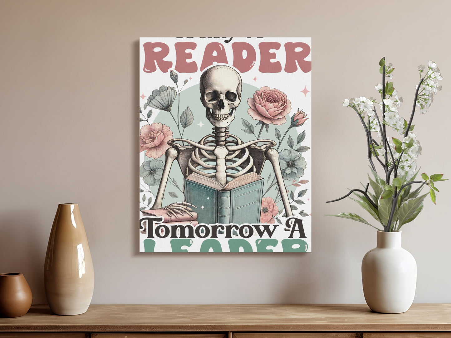 Vintage Skeleton Reader Tomorrow A Leader product