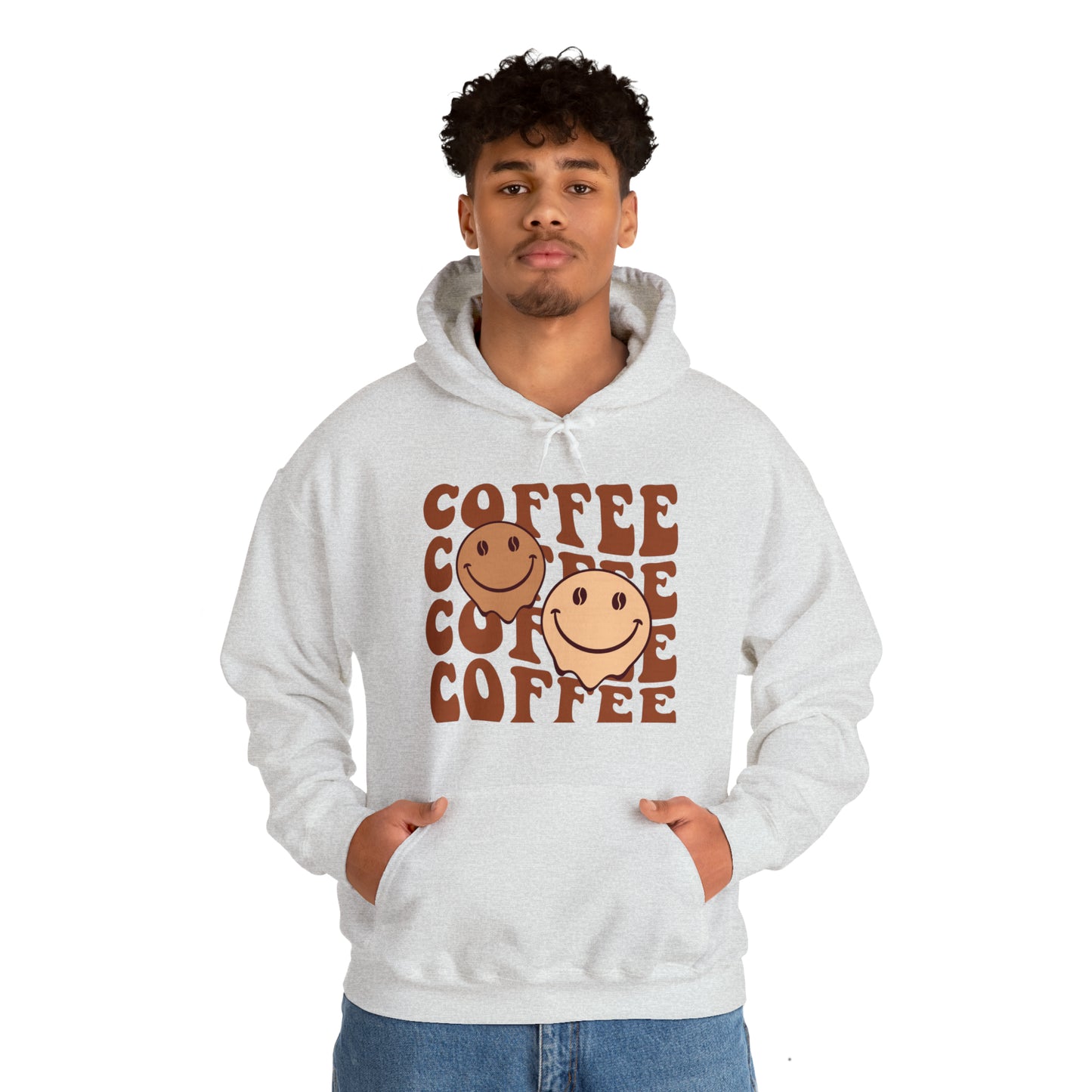 Retro Coffee Hoodie Sweatshirt, Oversize Streetwear Unisex Hooded Sweatshirt